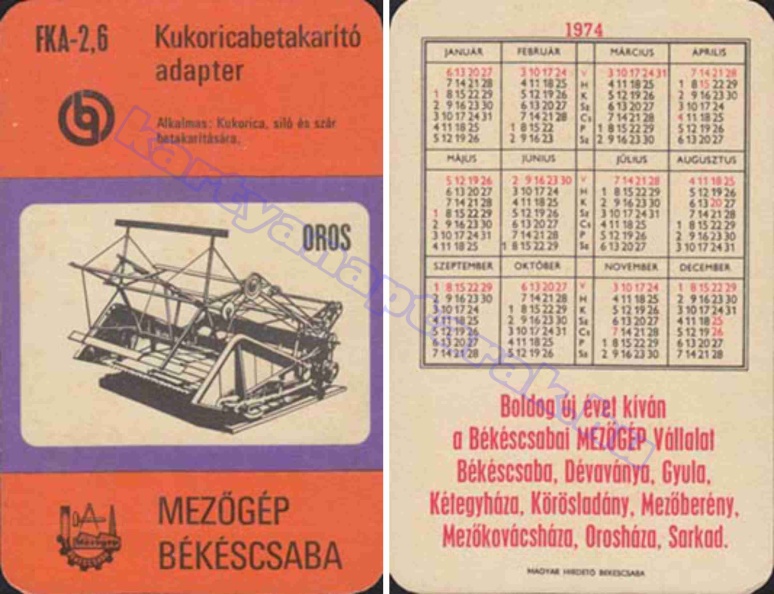 FKA-2,6 KUKORICABETAKARÍTÓ ADAPTER OROS MEZŐGÉP BÉKÉSCSABA DÉVAVÁNYA GYULA KÉTEGYHÁZA KÖRÖSLADÁNY MEZŐBERÉNY MEZŐKOVÁCSHÁZA OROSHÁZA SARKAD 1974_0588.jpg