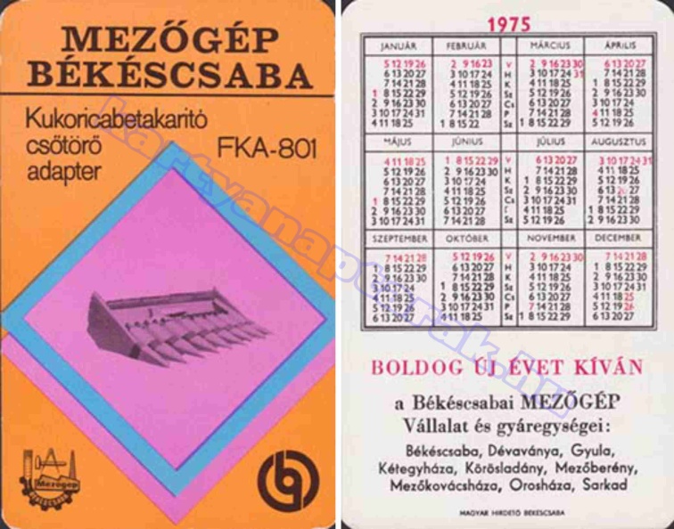 MEZŐGÉP BÉKÉSCSABA KUKORICABETAKARÍTÓ CSŐTÖRŐ ADAPTER FKA-801 BUÉK A BÉKÉSCSABAI MEZŐGÉP VÁLLALAT ÉS GYÁREGYSÉGEI: BÉKÉSCSABA, DÉVAVÁNYA, GYULA, KÉTEGYHÁZA, KŐRÖSLADÁNY, MEZŐBERÉNY, MEZŐKOVÁCSHÁZA, OROSHÁZA, SARKAD 1975_0634.jpg