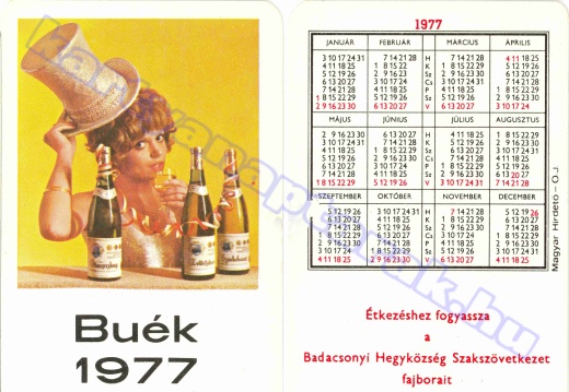 1977 - Badacsonyi hegyközség