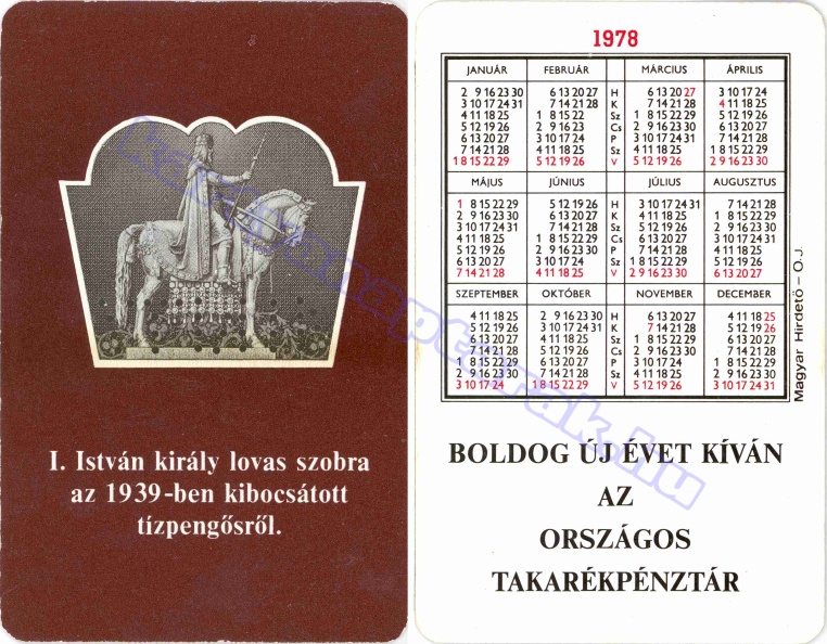 I. ISTVÁN KIRÁLY LOVAS SZOBRA AZ 1939-BEN KIBOCSÁTOTT TÍZPENGŐSRŐL. BUÉK AZ ORSZÁGOS TAKARÉKPÉNZTÁR 1978_0078.jpg