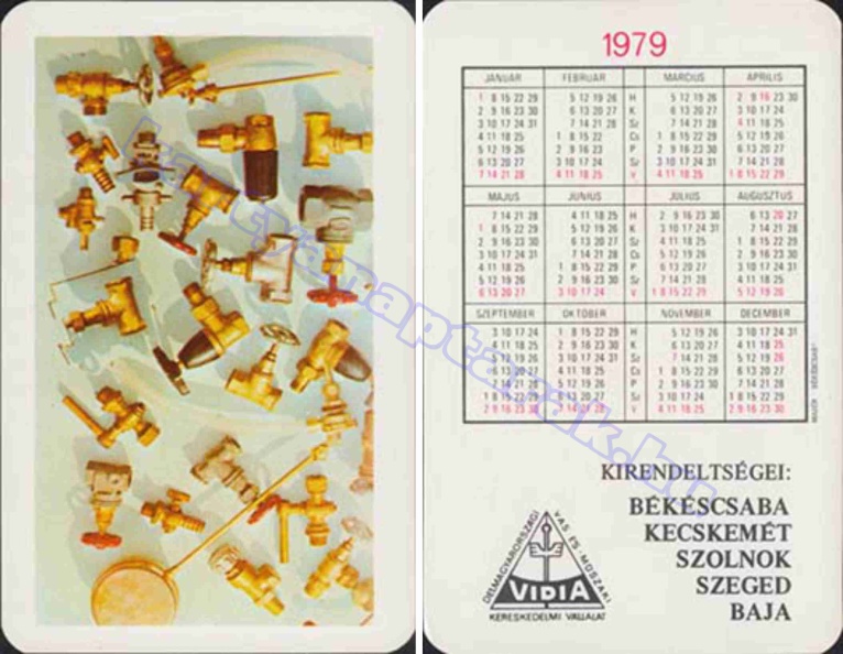 VIDIA DÉLMAGYARORSZÁGI VAS- ÉS MŰSZAKI KERESKEDELMI VÁLLALAT KIRENDELTSÉGEI: BÉKÉSCSABA, KECSKEMÉT, SZOLNOK, SZEGED, BAJA 1979_0919.jpg
