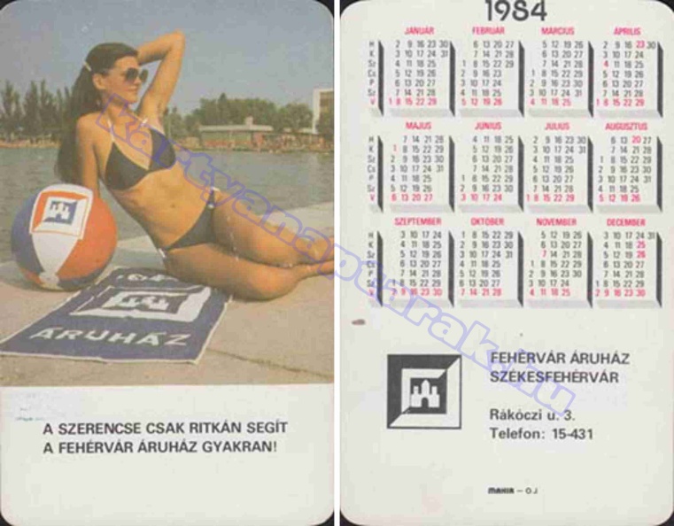 A SZERENCSE CSAK RITKÁN SEGÍT A FEHÉRVÁR ÁRUHÁZ GYAKRAN! FEHÉRVÁR ÁRUHÁZ SSZÉKESFEHÉRVÁR 1984_0445.jpg