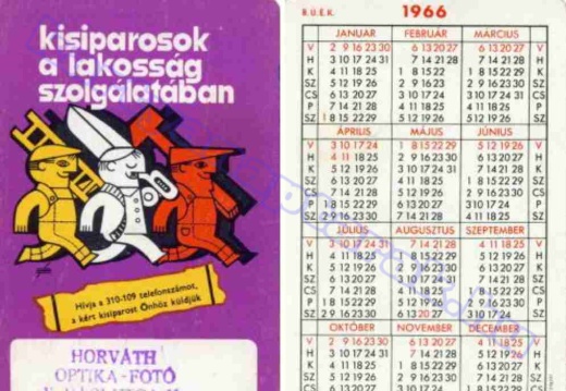 Magán naptárak - Private calendars