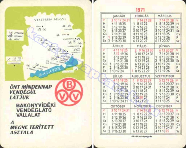 ÖNT MINDENNAP VENDÉGÜL LÁTJUK BAKONYVIDÉKI VENDÉGLÁTÓ VÁLLALAT A MEGYE TERÍTETT ASZTALA BVV 1971_0345.jpg