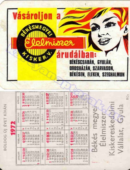 VÁSÁROLJON A BÉKÉSMEGYEI KISKER.V. ÉLELMISZER ÁRUDÁIBAN: BÉKÉSCSABÁN, GYULÁN, OROSHÁZÁN, SZARVASON, BÉKÉSEN, ELEKEN, SZEGHALMON 1972_0159.jpg