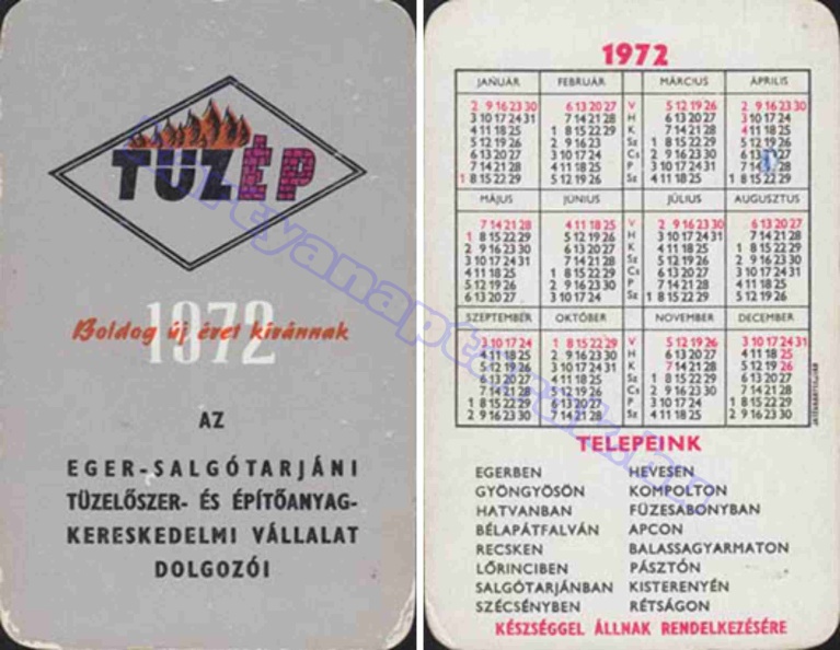 TŰZÉP AZ EGER-SALGÓTARJÁNI TŰZELŐSZER- ÉS ÉPÍTŐANYAGKERESKEDELMI VÁLLALAT DOLGOZÓI TELEPEINK KÉZSÉGGEL ÁLLNAK RENDELKEZÉSÉRE 1972_0421.jpg