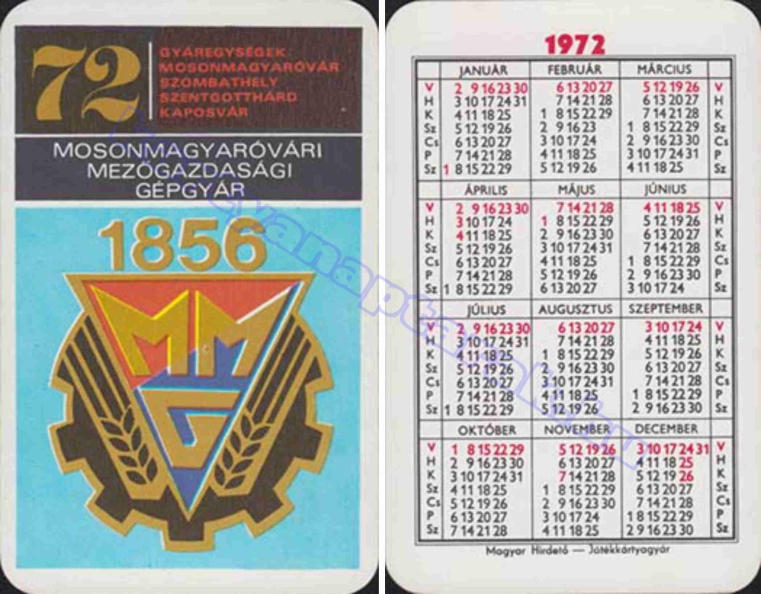 GYÁREGYSÉGEINK MOSONMAGYARÓVÁR SZOMBATHELY SZENTGOTTHÁRD KAPOSVÁR MMG MOSONMAGYARÓVÁRI MEZŐGAZDASÁGI GÉPGYÁR 1856 1972_0527.jpg