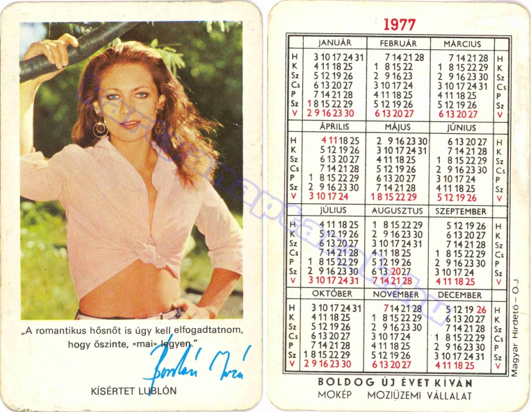 A ROMANTIKUS HŐSNŐT IS ÚGY KELL ELFOGADTATNOM, HOGY ŐSZINTE, -MAI- LEGYEN BORDÁN IRÉN KISÉRTET LUBLÓN BUÉK MOKÉP MOZIÜZEMI VÁLLALAT 1977_0175.jpg