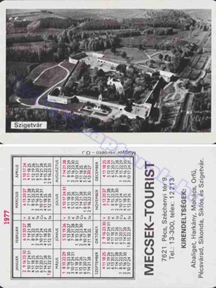 SZIGETVÁR MECSEK TOURIST PÉCS KIRENDELTSÉGEK ABALIGET, HARKÁNY, MOHÁCS, ORFŰ, PÉCSVÁRAD, SIKONDA, SIKLÓS ÉS SZIGETVÁR 1977_0592.jpg