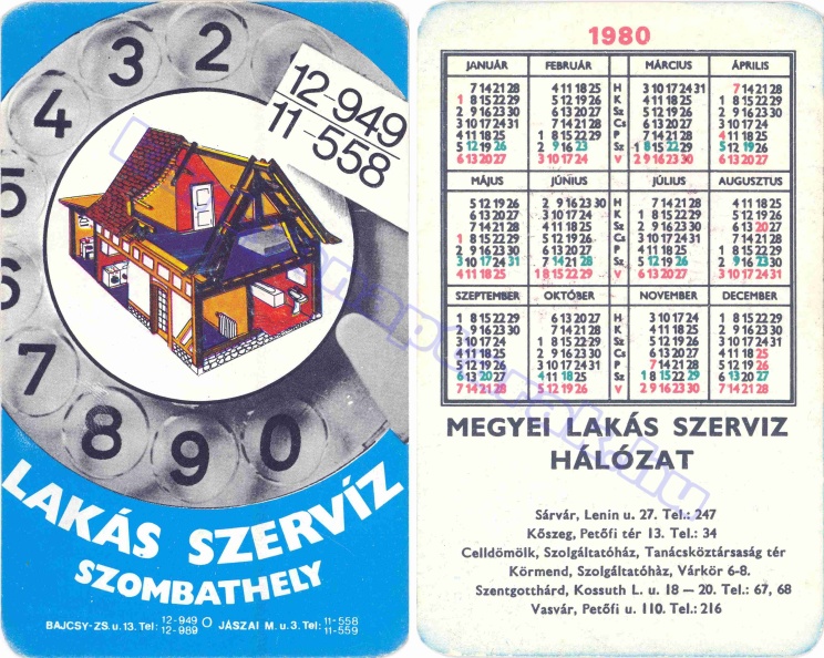 12-949 11-558 LAKÁS SZERVÍZ SZOMBATHELY MEGYEI LAKÁS SZERVÍZ HÁLÓZAT SÁRVÁR KŐSZEG CELLDÖMÖLK KÖRMEND SZENTGOTTHÁRD VASVÁR 1980_0184.jpg