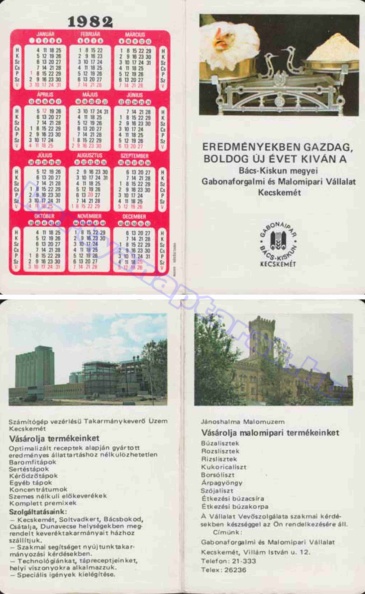 BUÉK A BÁCS-KISKUN MEGYEI GABONAFORGALMI ÉS MALOMIPARI VÁLLALAT KECSKEMÉT GABONAIPAR SZÁMÍTÓGÉP VEZÉRLÉSŰ TAKARMÁNYKEVERŐ ÜZEM KECSKEMÉT 1982_0725.jpg