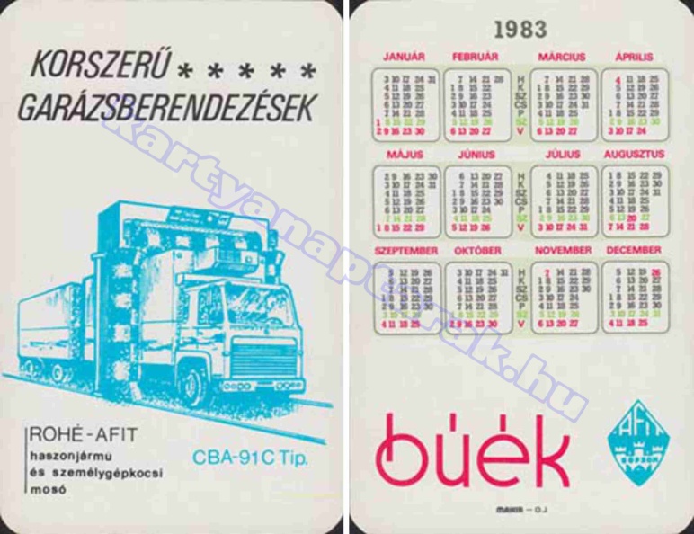 KORSZERŰ GARÁZSBERENDEZÉSEK ROHÉ-AFIT HASZONJÁRMŰ ÉS SZEMÉLYGÉPKOCSI MOSÓ CBA-91C TIP. AFIT SOPRON 1983_0850.jpg